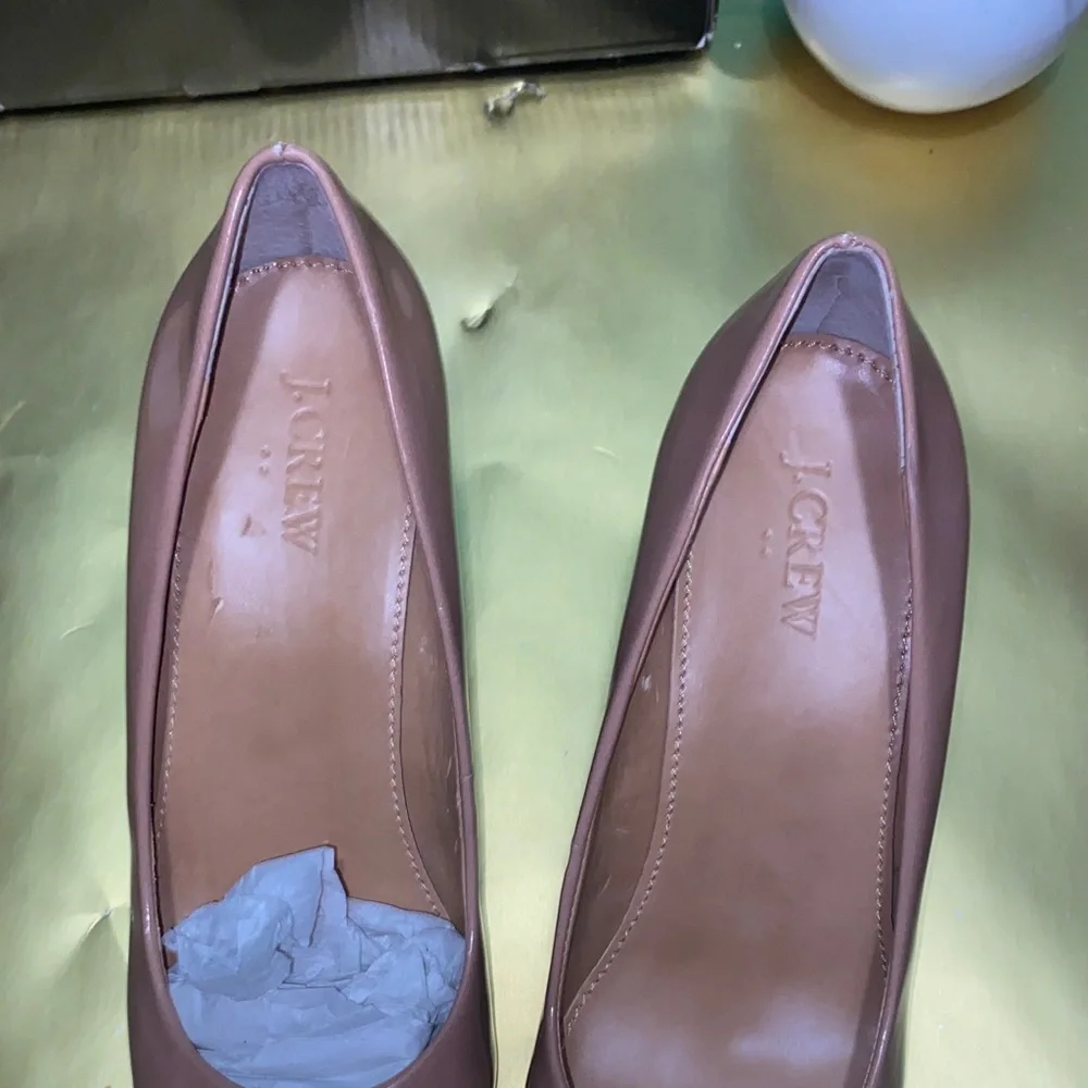 Nwt J. Crew Women's wedges peach 🍑 and box size 8 - Picture 8 of 8